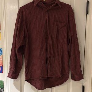 Men's Red Striped Shirt